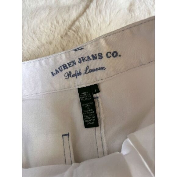 Vintage 90s Ralph Lauren Jeans Co. White Jean Denim Shorts Size 8 - Picture 4 of 7
